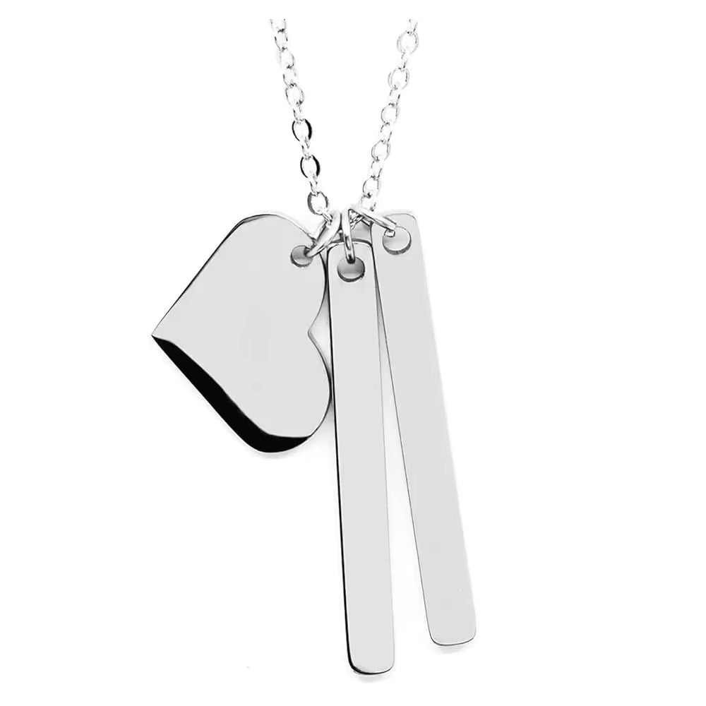 Collier pendentif personnalisé prénoms 3 médaillons (or ou argent)