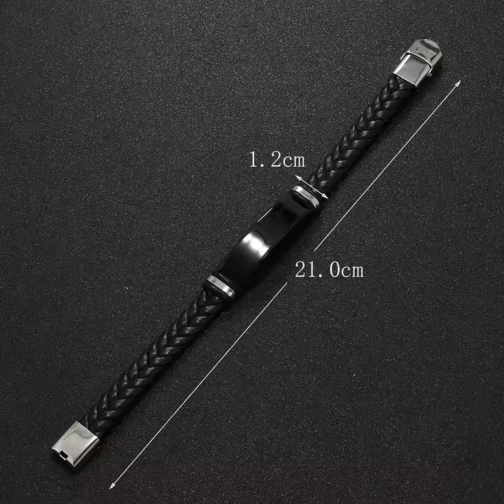 Bracelet personnalisé avec prénom ou message personnalisé - homme ou femme