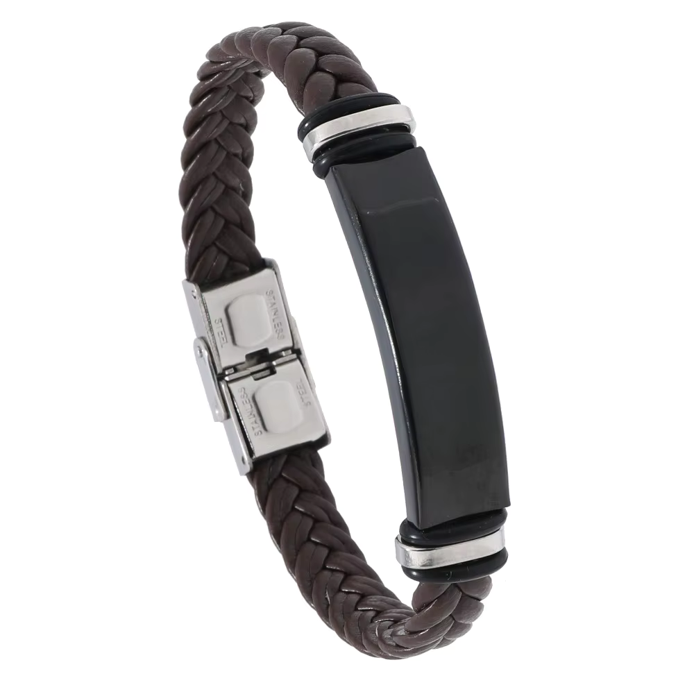 Bracelet personnalisé avec prénom ou message personnalisé - homme ou femme